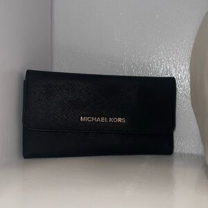 MK black wallet